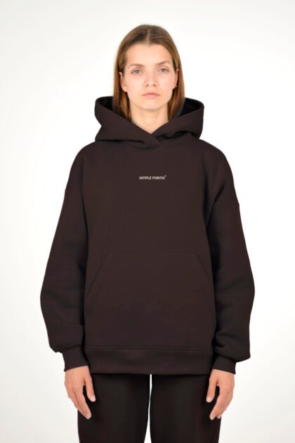 Худи женский коричневый