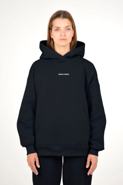 Худи женский черный