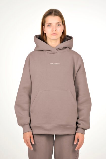 Худи женский светло-коричневый