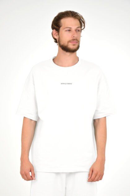 Футболка мужская молочная