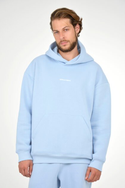 Худи мужской голубой