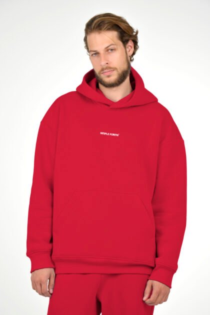Худи мужской красный