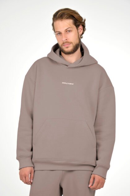 Худи мужской светло-коричневый