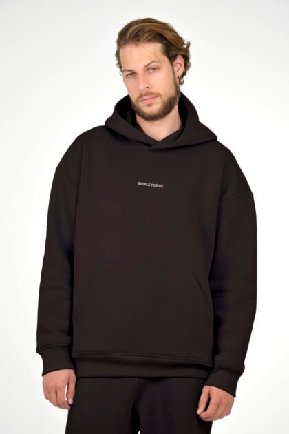 Худи мужской темно-коричневый